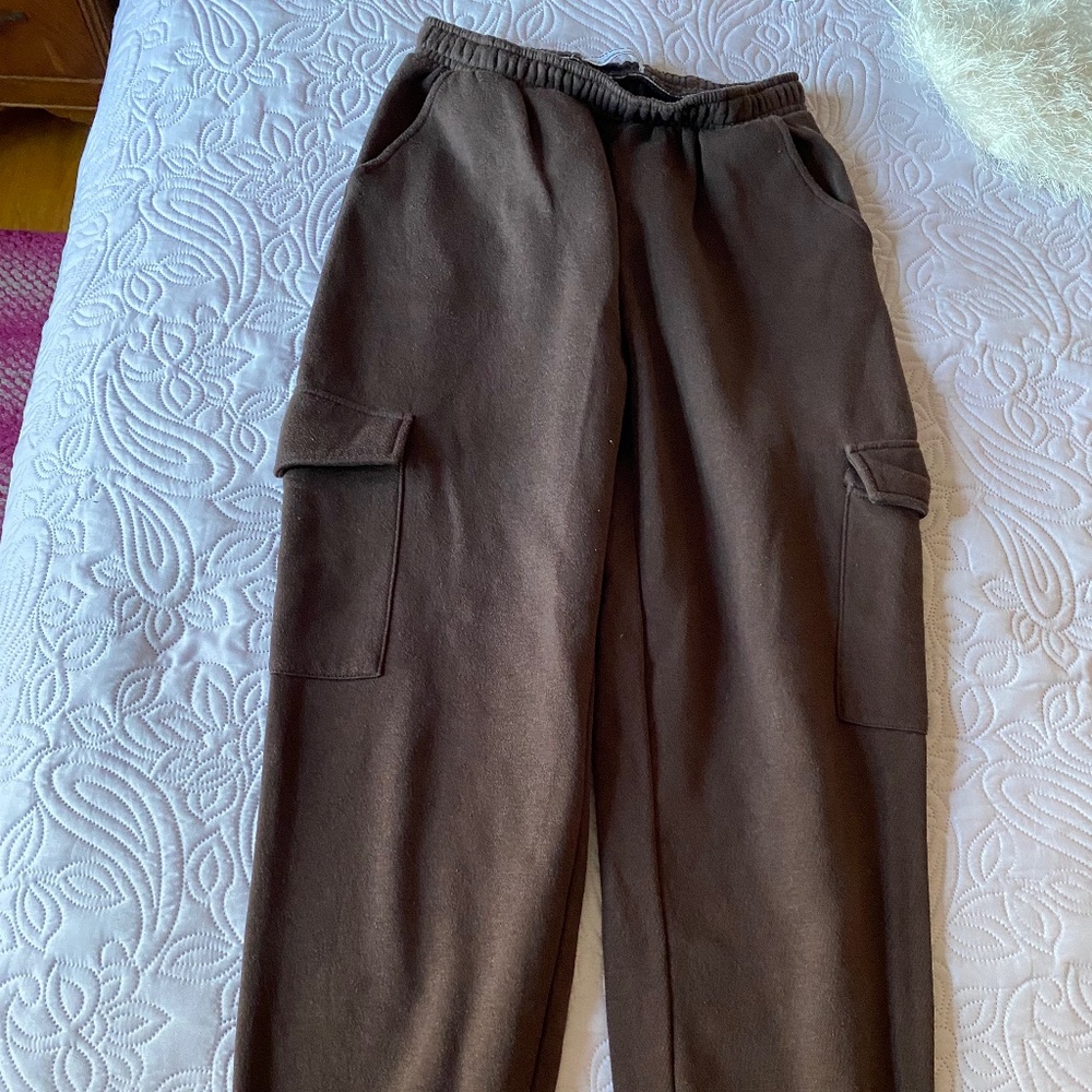 Streetwear society, women cargo jogger, brown, size M